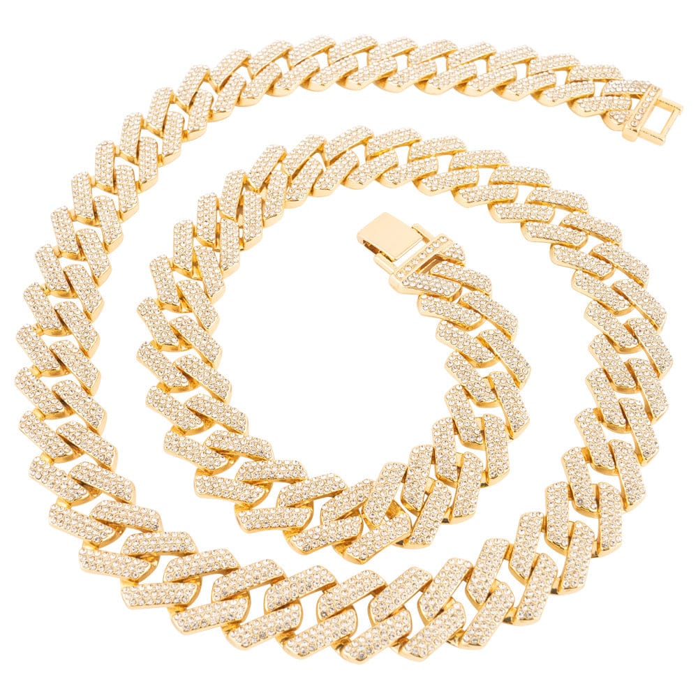 TrophySmack Blinged Gold Cuban Link Chain