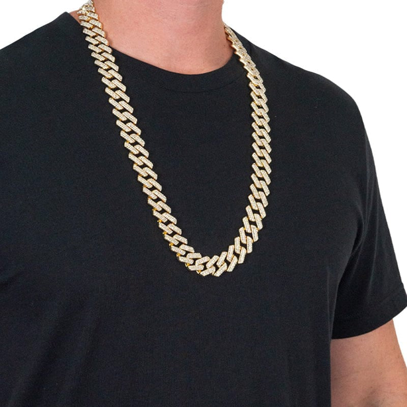 TrophySmack Blinged Gold Cuban Link Chain