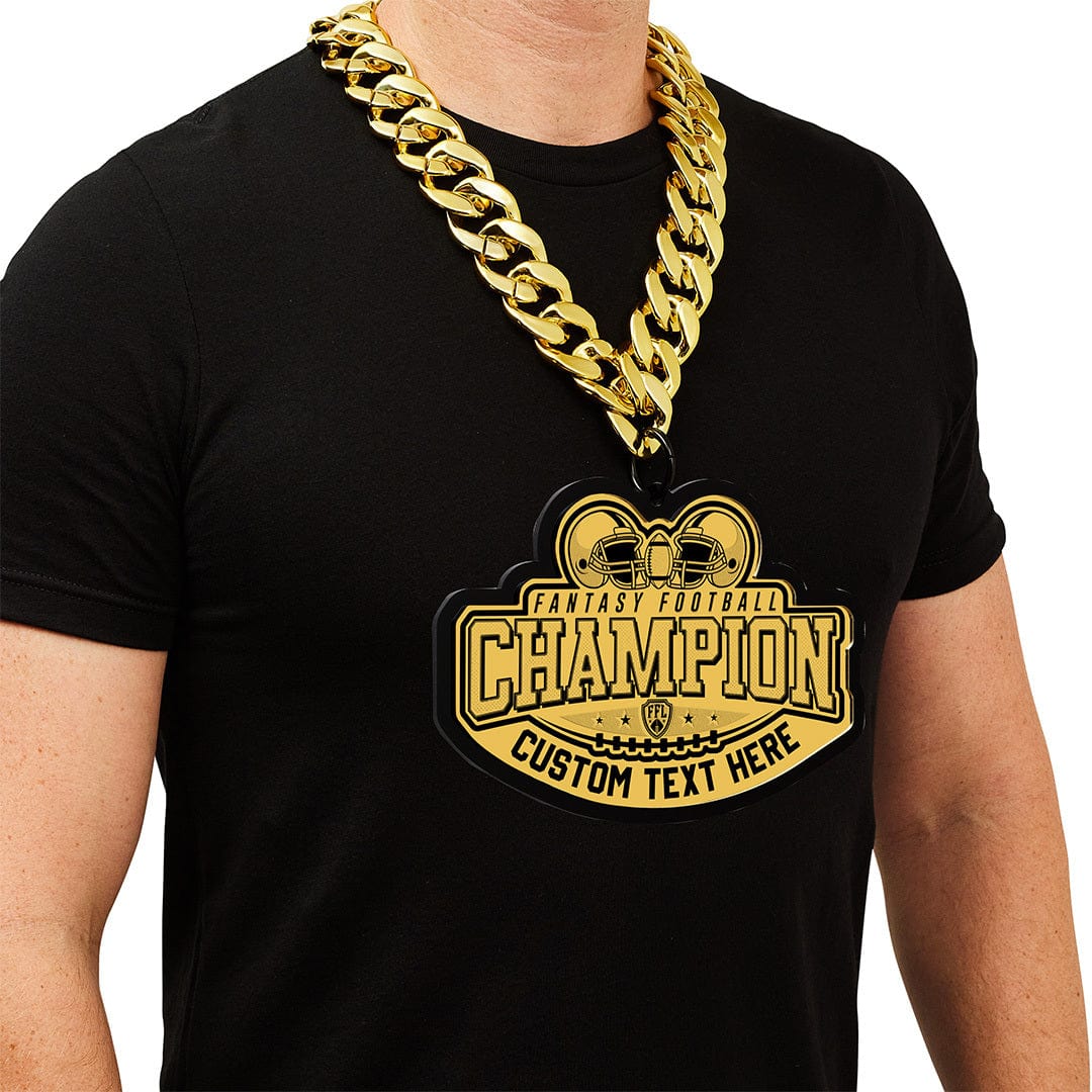 custom fantasy football helmets Champ Helmet Fantasy Football Custom Chain