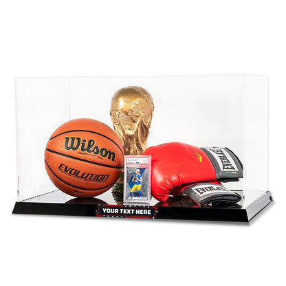 TrophySmack Championship Belt Display Case with LED Lighting