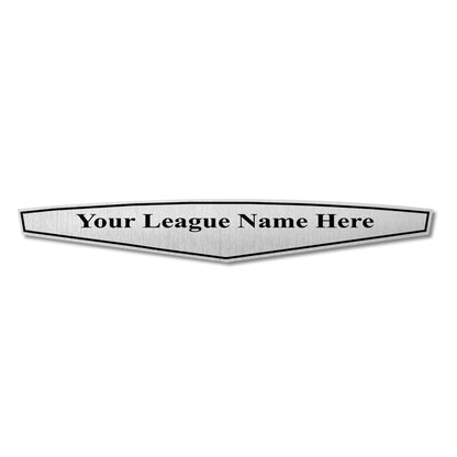 TrophySmack Championship Belt League Plate - Silver