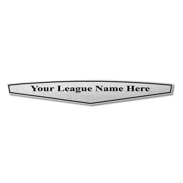 Championship Belt League Plate - Silver - TrophySmack