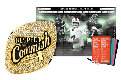 TrophySmack Championship Ring + 2026 Fantasy Football Superstar Draft Board Kit