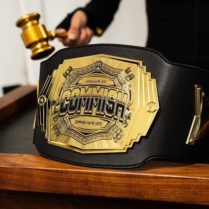 TrophySmack Commish 2lb Fantasy Football Custom Championship Belt