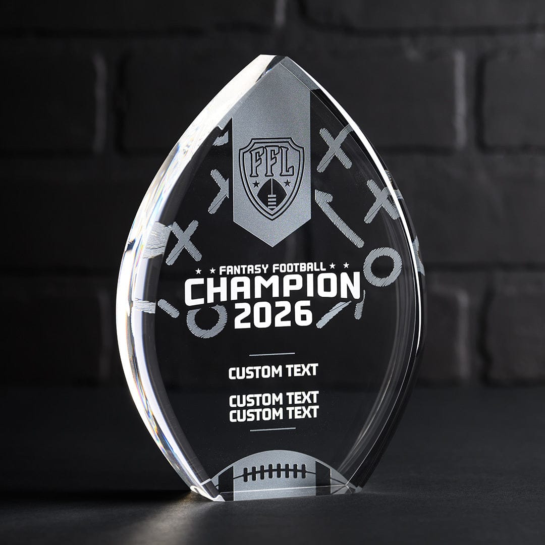 TrophySmack Custom Acrylic Fantasy Football Trophy