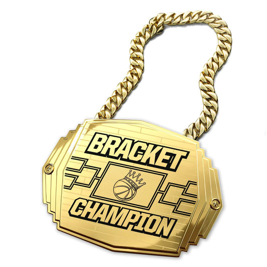 TrophySmack Custom College Basketball Bracket Champion Turnover Chain 5lb.