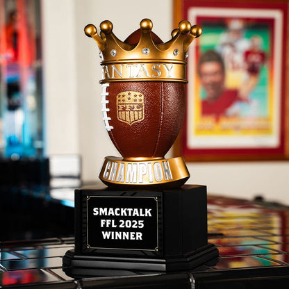 TrophySmack Custom Fantasy Football Square Base Trophy
