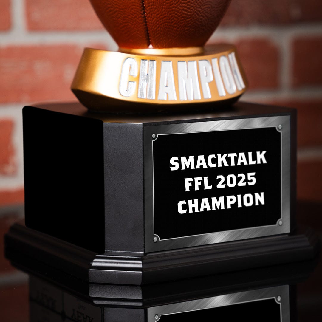 TrophySmack Custom Fantasy Football Square Base Trophy