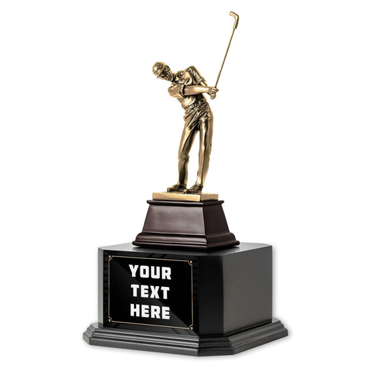 TrophySmack Custom Golf Square Base Trophy