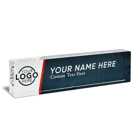 Personalized Engraved Desk Name Plate – Choice Of Colors – Made In USA