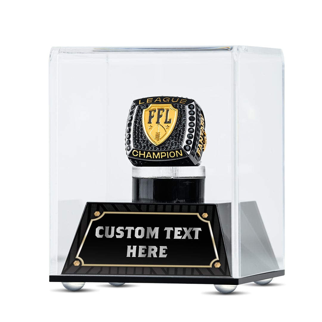 Baseball Championship Ring Display Trophy Case - Etsy