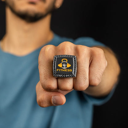 TrophySmack Design Your Own Custom Championship Ring - Gunmetal