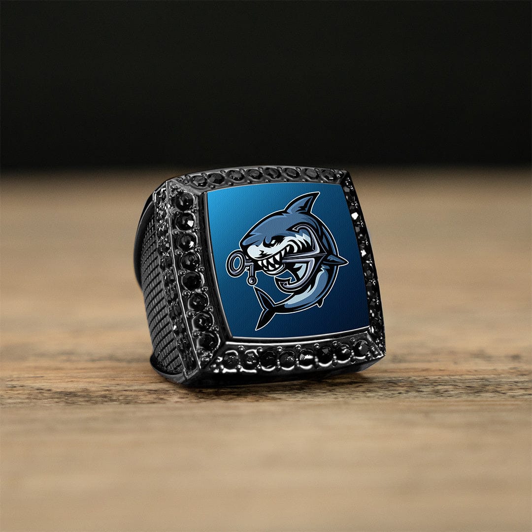 TrophySmack Design Your Own Custom Championship Ring - Gunmetal