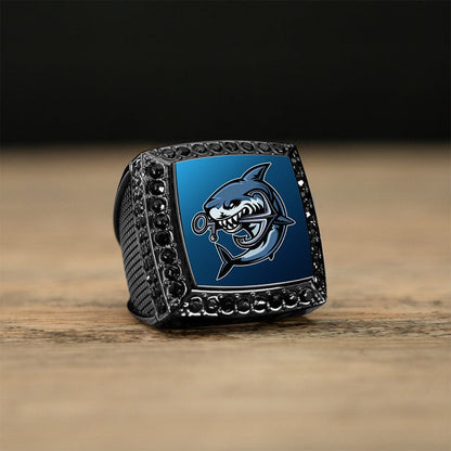 TrophySmack Design Your Own Custom Championship Ring - Gunmetal