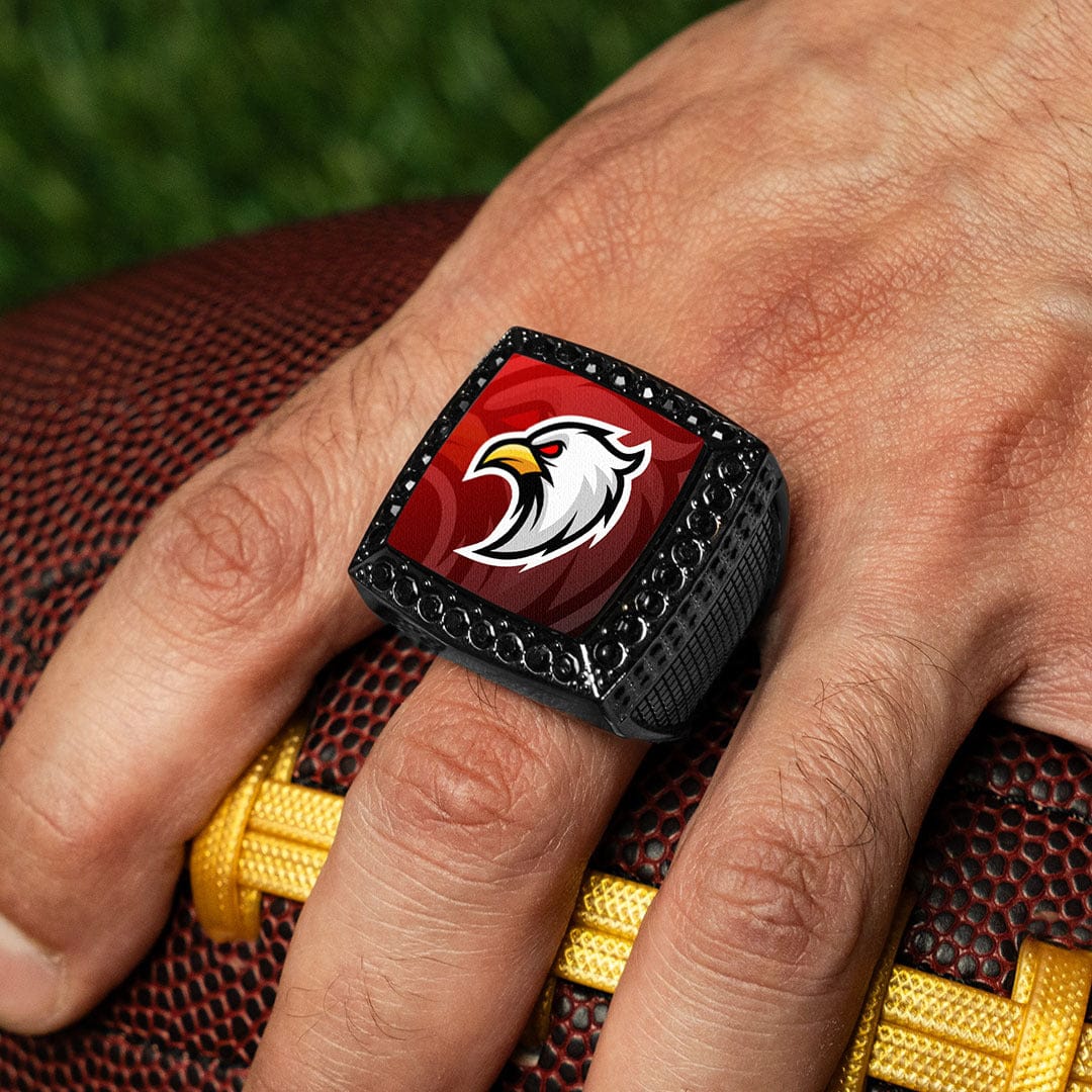 TrophySmack Design Your Own Custom Championship Ring - Gunmetal