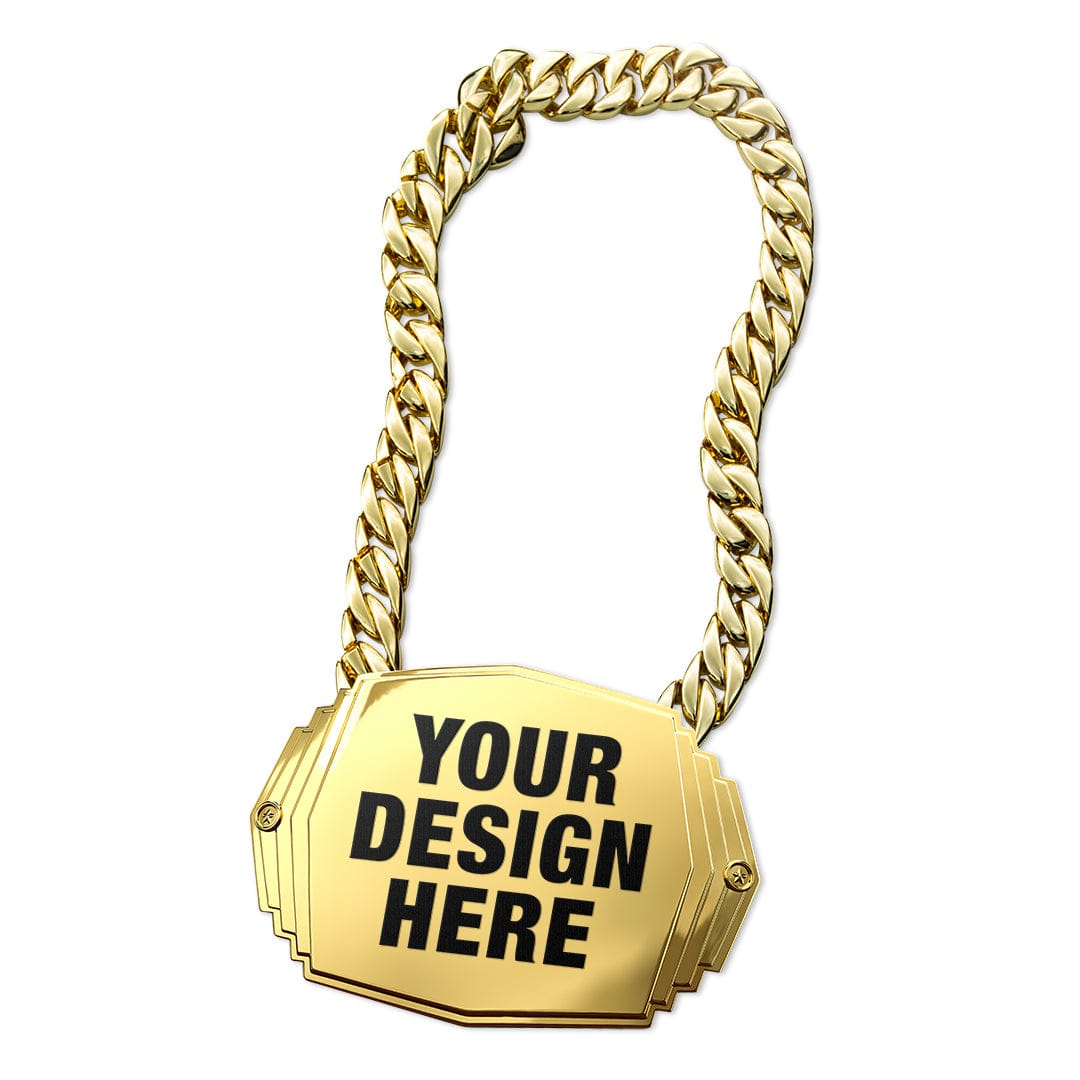 Custom Chain Designs 3lb Design Your Own Custom Turnover Chain - TrophySmack