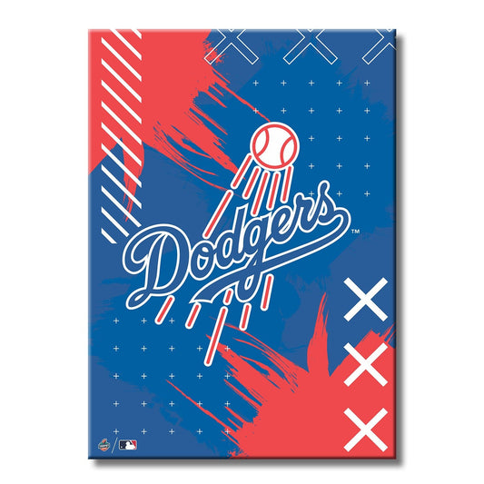 TrophySmack Dodgers Stitch Logo - Metal Wall Art