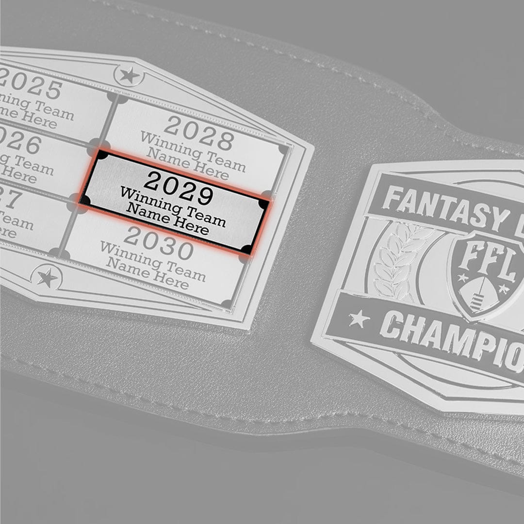 Engraved Name Plate - Silver/Black - TrophySmack