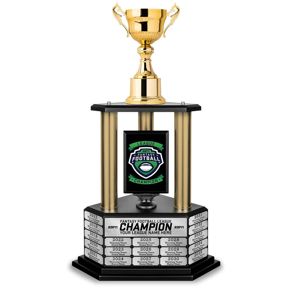 Perpetual ESPN Fantasy Football Championship Trophy TrophySmack