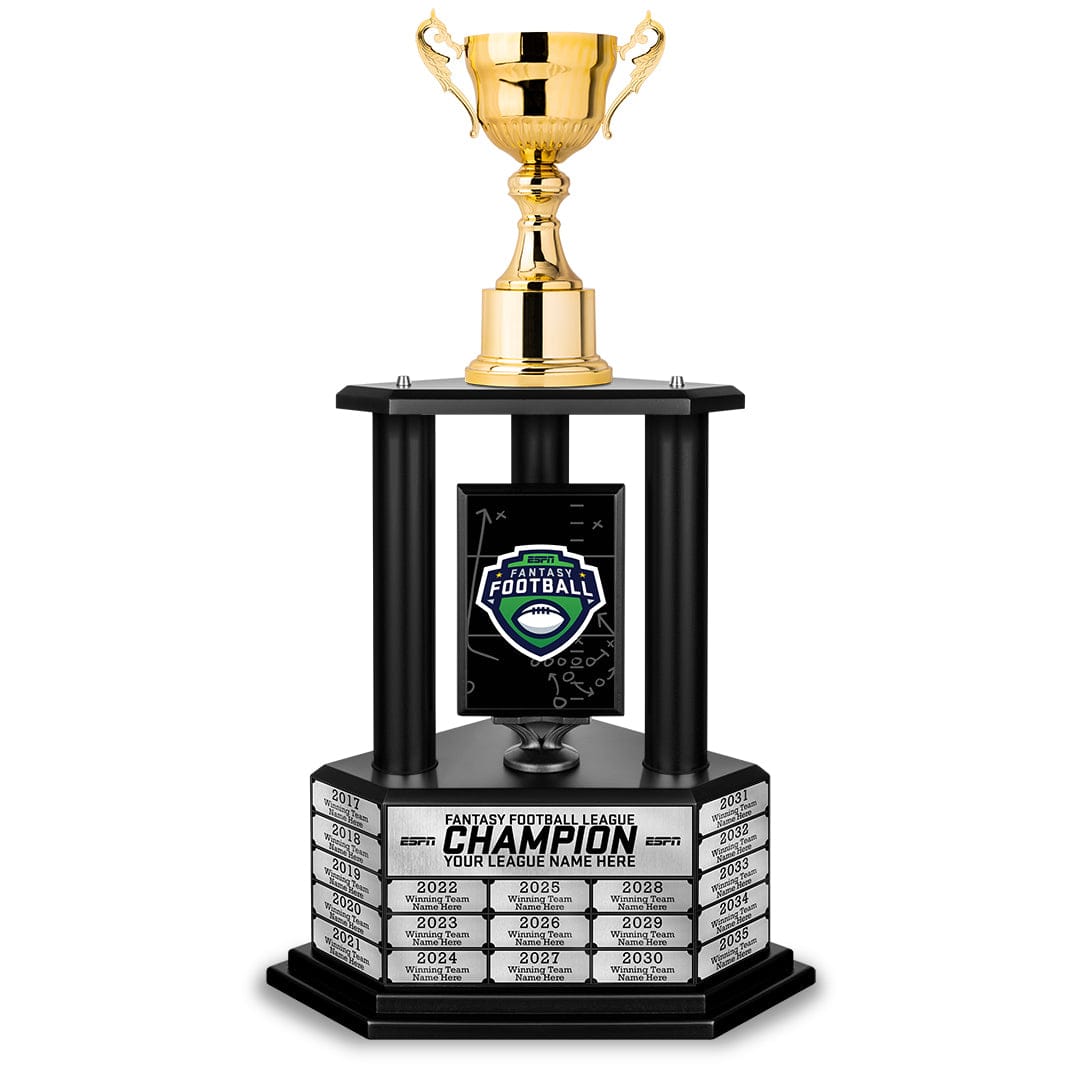 Perpetual ESPN Fantasy Football Championship Trophy TrophySmack