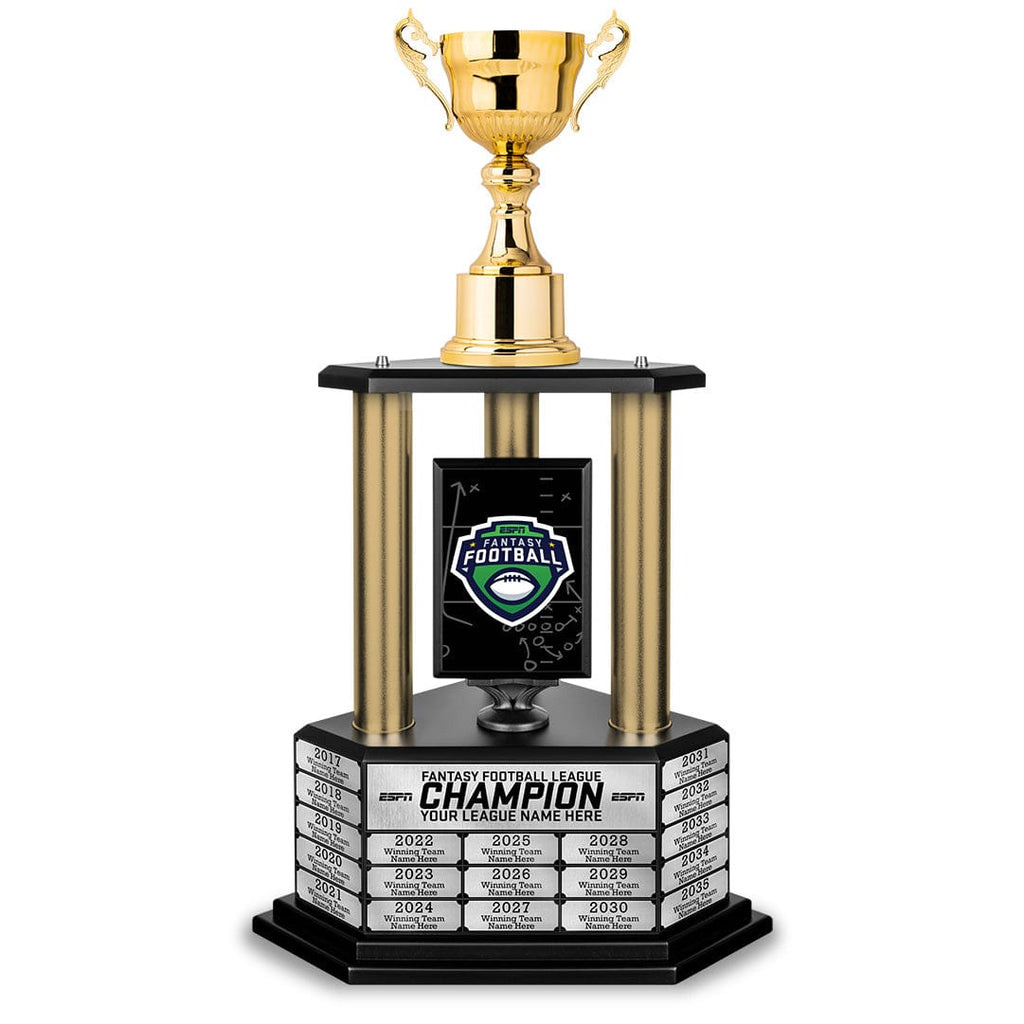 Perpetual ESPN Fantasy Football Championship Trophy TrophySmack