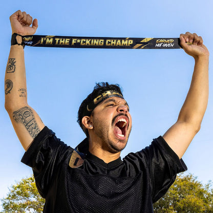 TrophySmack Fantasy Football Champion Headband/RallyWave Flag