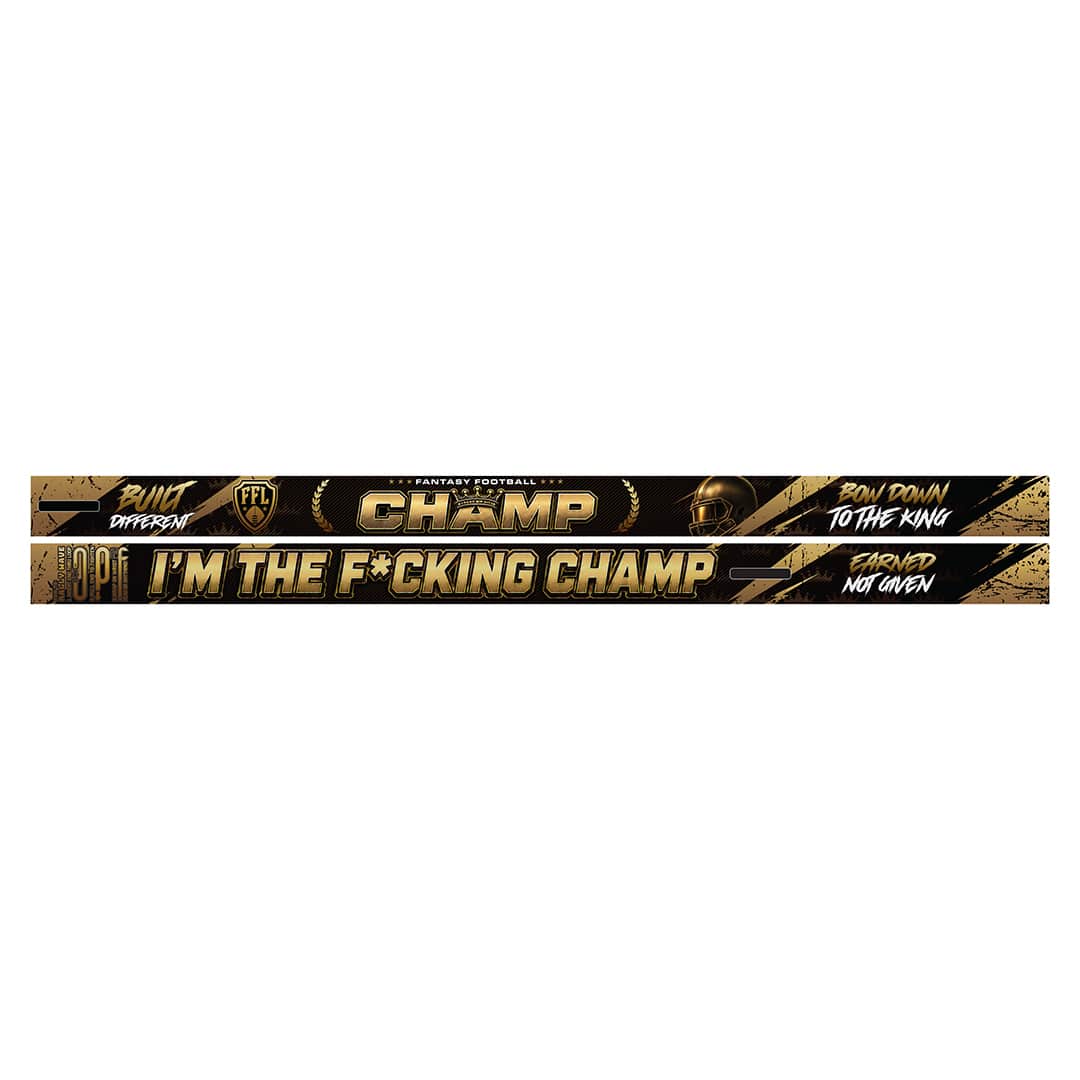 TrophySmack Fantasy Football Champion Headband/RallyWave Flag
