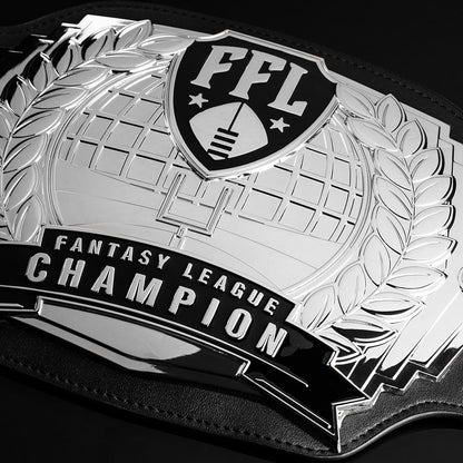 TrophySmack Fantasy Football Championship Belt - Silver