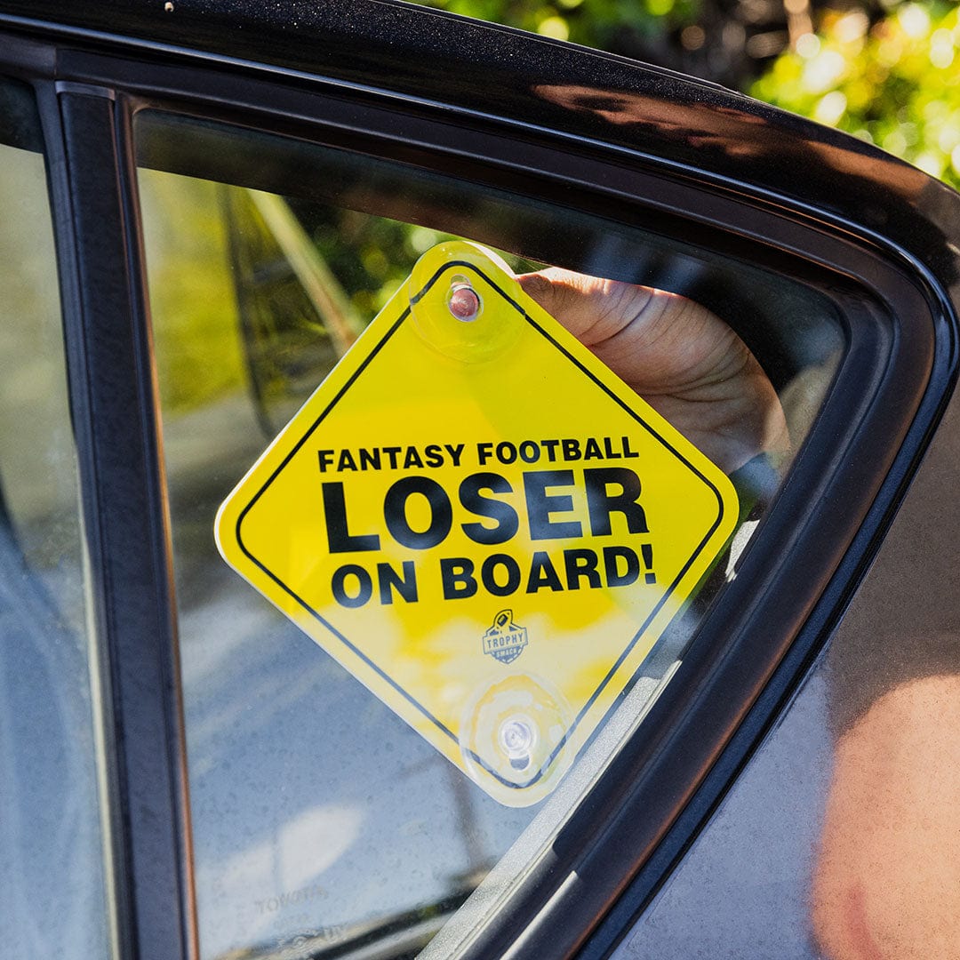 TrophySmack Fantasy Football Loser on Board Sign