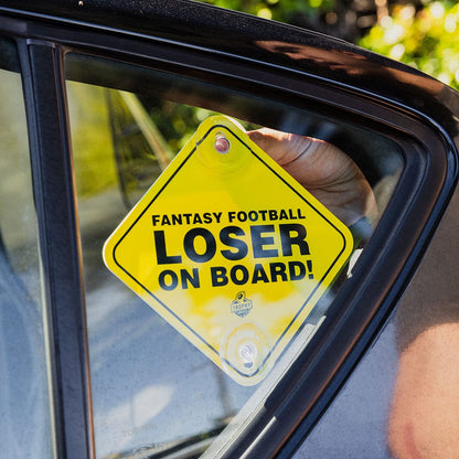 TrophySmack Fantasy Football Loser on Board Sign