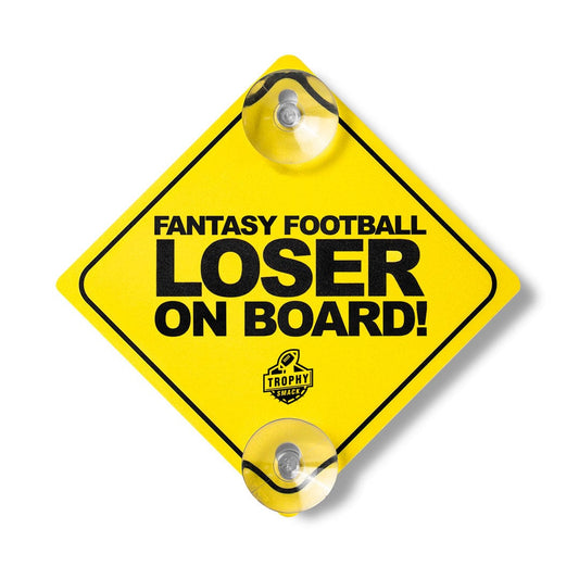 TrophySmack Fantasy Football Loser on Board Sign