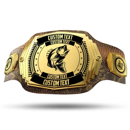 TrophySmack Fishing 6lb Customizable Championship Belt