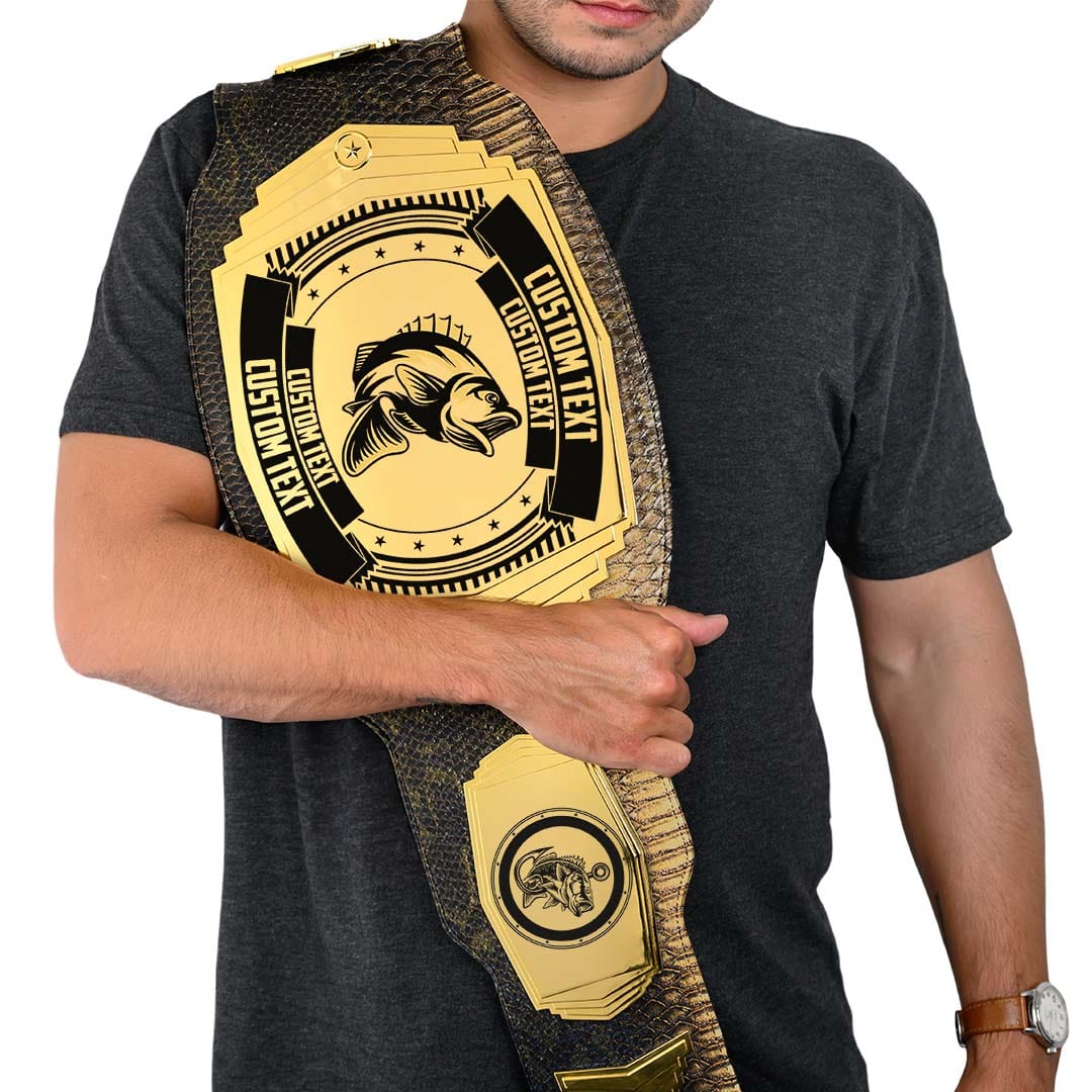 Fishing 6lb Customizable Championship Belt TrophySmack