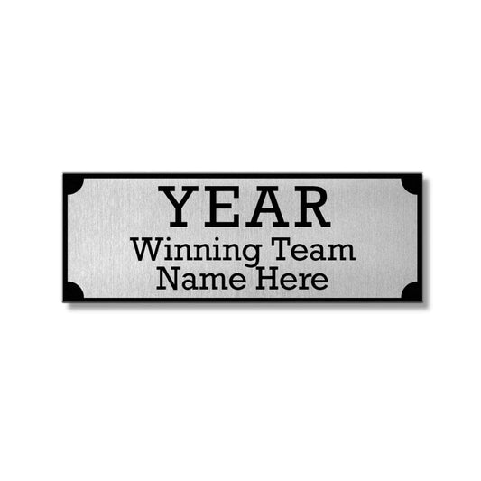 TrophySmack Free Silver Name Plate