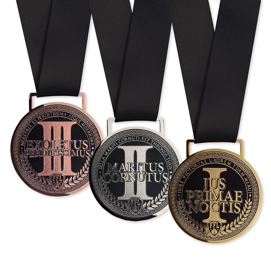TrophySmack Gladiator Fantasy Football Medal Bundle (NSFW Edition)