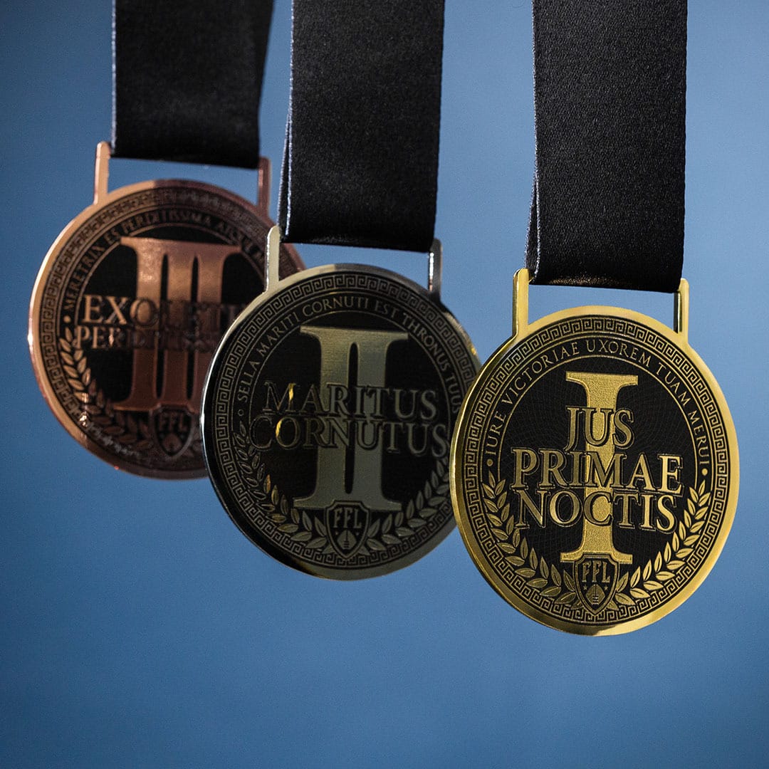 TrophySmack Gladiator Fantasy Football Medal Bundle (NSFW Edition)