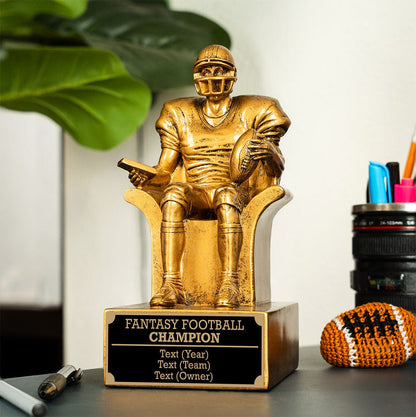 TrophySmack Golden Player Fantasy Football Trophy