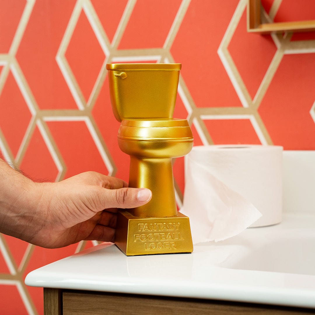 TrophySmack Golden Toilet Trophy - Loser Award