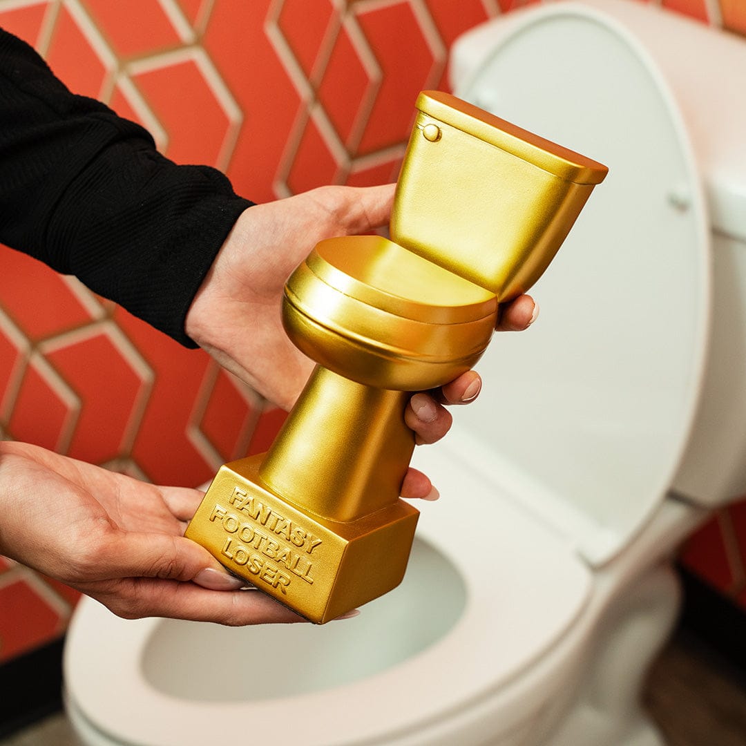 TrophySmack Golden Toilet Trophy - Loser Award