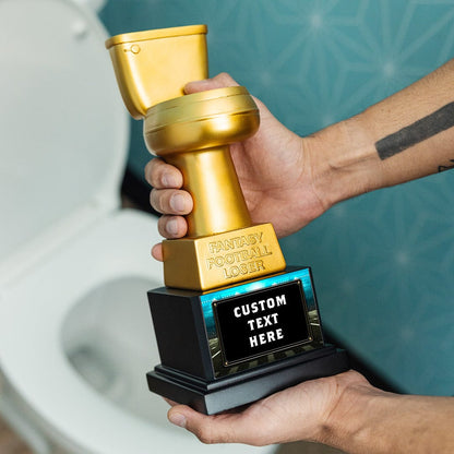 TrophySmack Golden Toilet Trophy - Loser Award