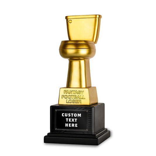 TrophySmack Golden Toilet Trophy - Loser Award