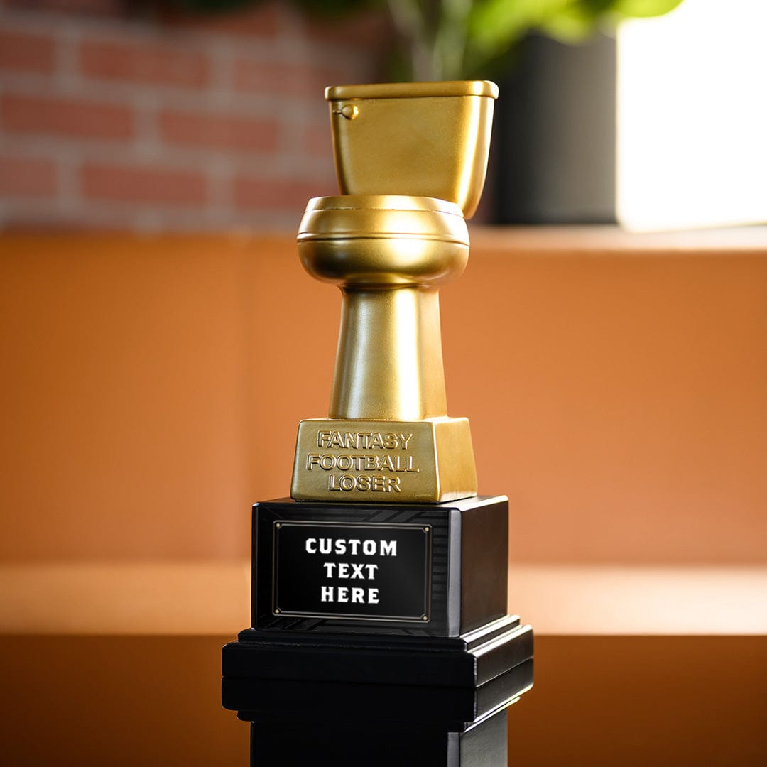 TrophySmack Golden Toilet Trophy - Loser Award