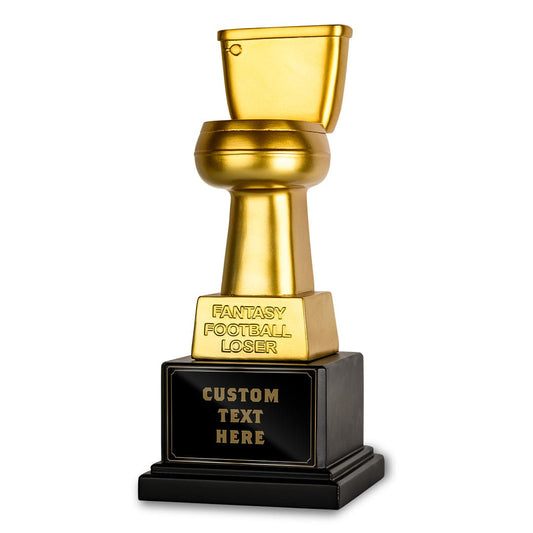 TrophySmack Golden Toilet Trophy - Loser Award