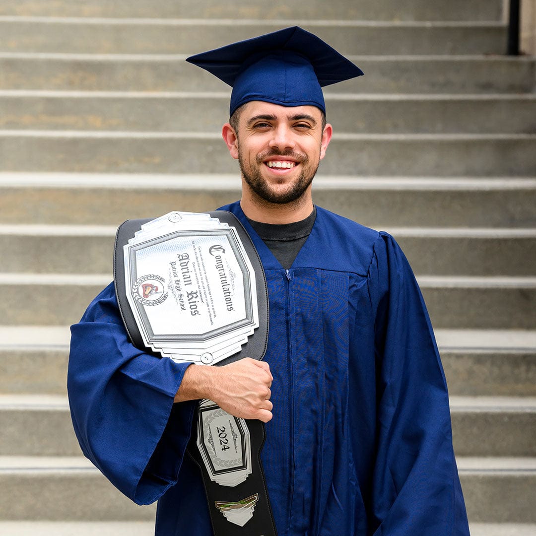 Graduation Custom Championship Belt 6lb Title Belts TrophySmack graduation-custom-championship-belt-6lb-title-belts-trophysmack