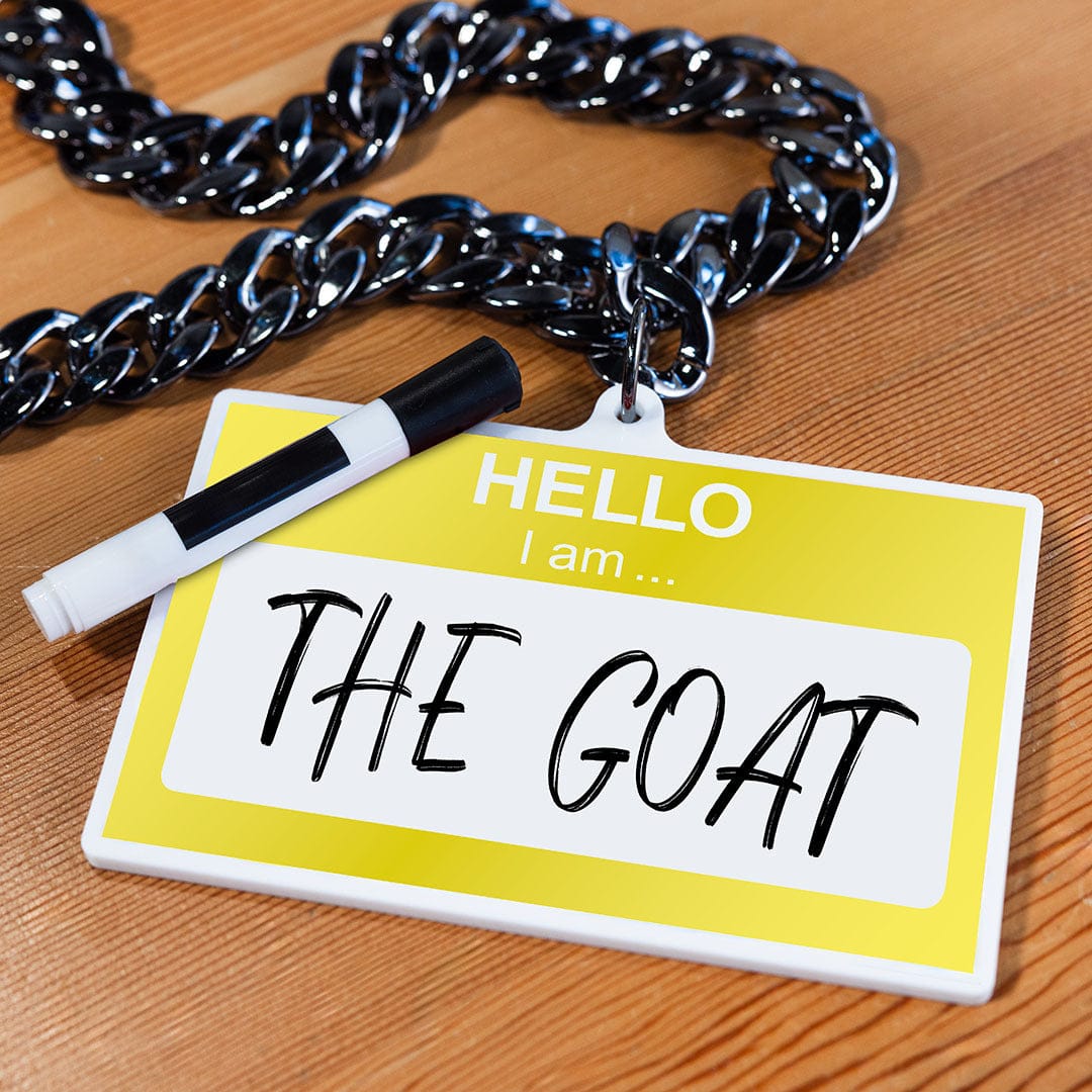 TrophySmack Hello My Name Is Custom Acrylic Chain