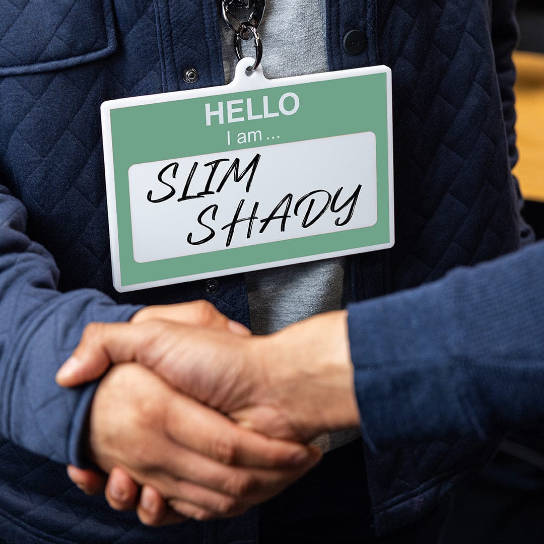 TrophySmack Hello My Name Is Custom Acrylic Chain