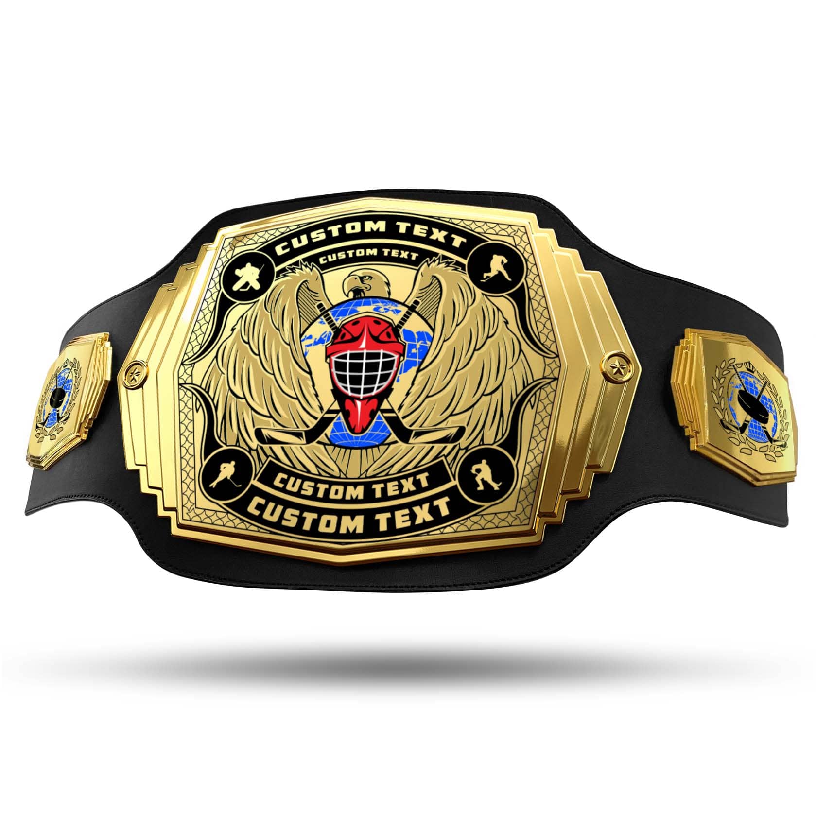 TrophySmack Hockey / Fantasy Hockey Championship Belt - Gold