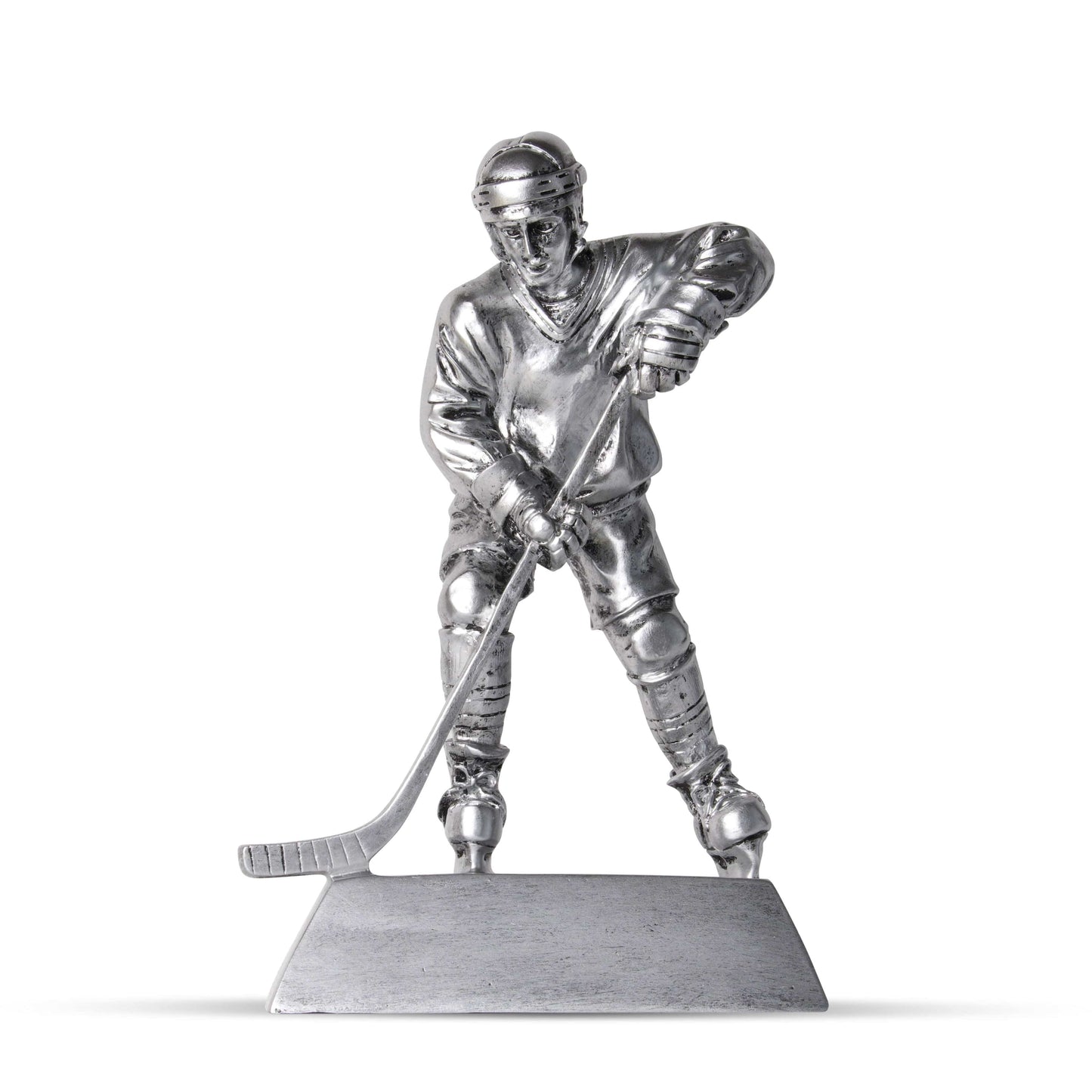 TrophySmack Hockey Player Trophy Topper - Black & Silver