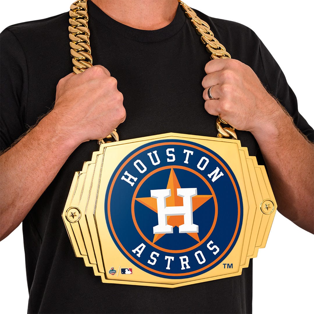 Custom Champion Houston Astros Turnover Chain 5lb Bling Chain