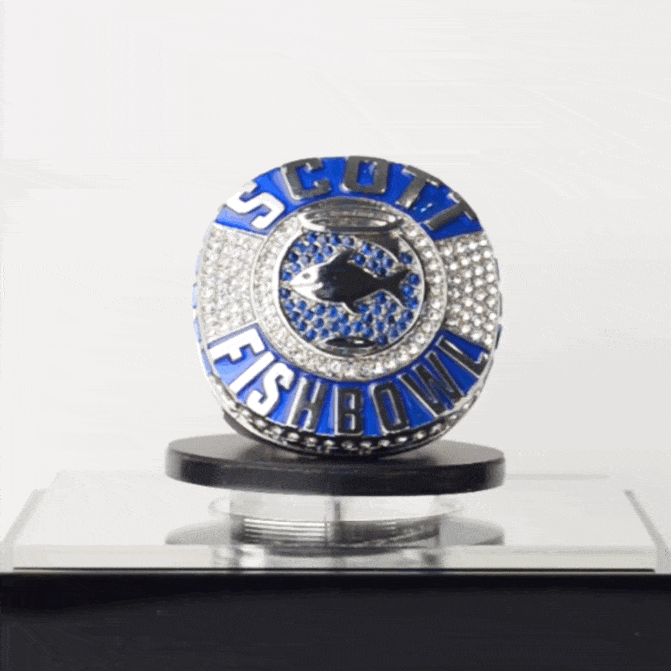 Exclusive scott fish bowl commemorative ring trophysmack